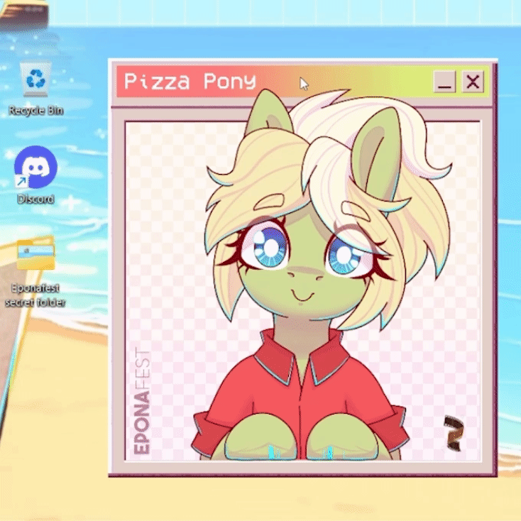 Milli being booped gif