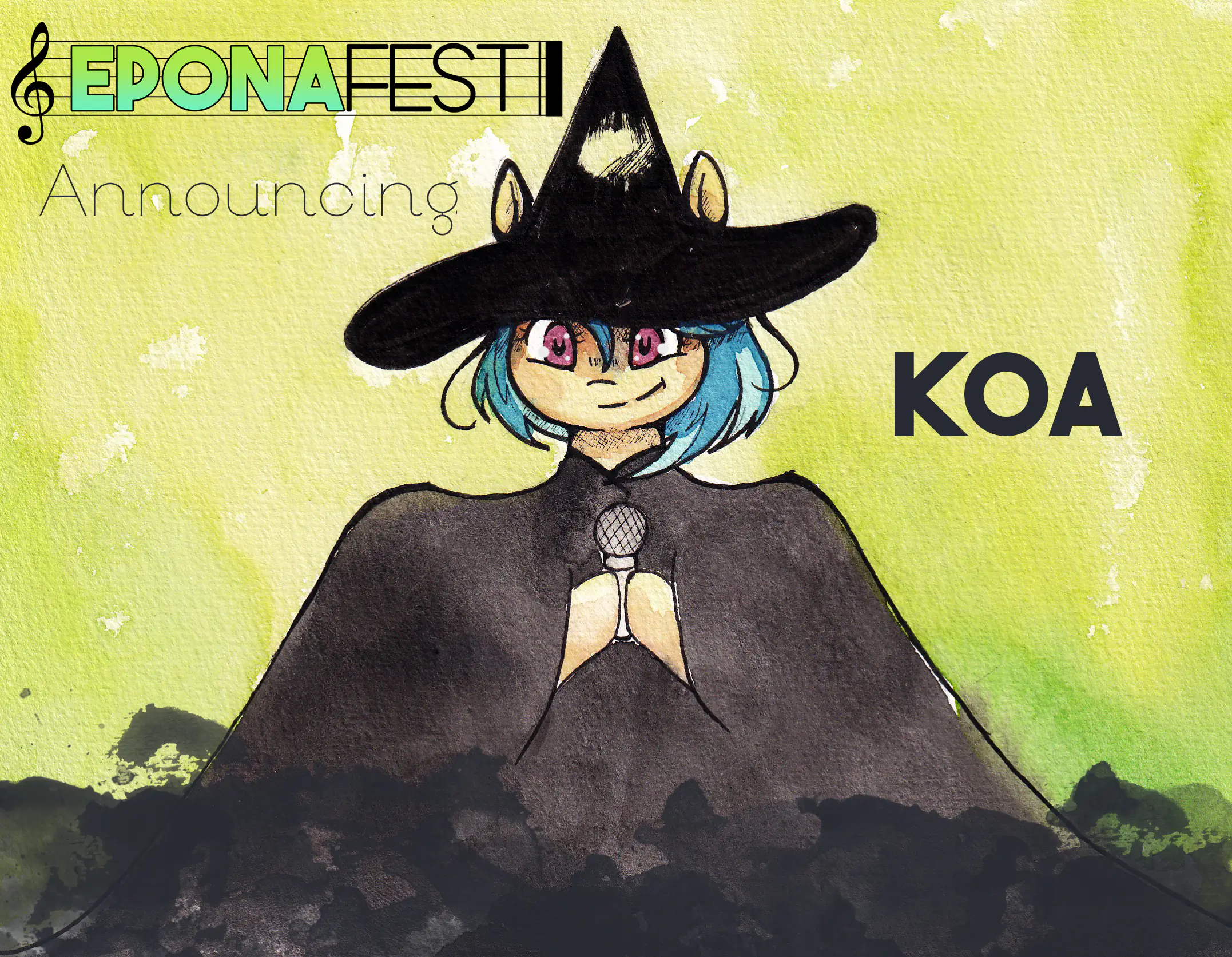 Koa announcement drawing made by Light for EponaFest 2026
